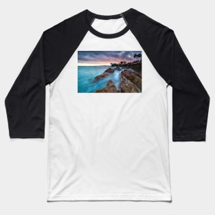 Rock pool sunrise Baseball T-Shirt